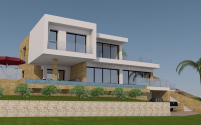 Moderna villa con vistas panorámicas en Altea